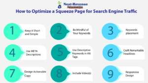 How to Optimize a Squeeze Page for Search Traffic - Infographics