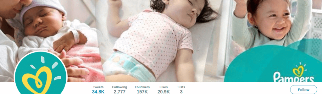 Pampers on Social Media